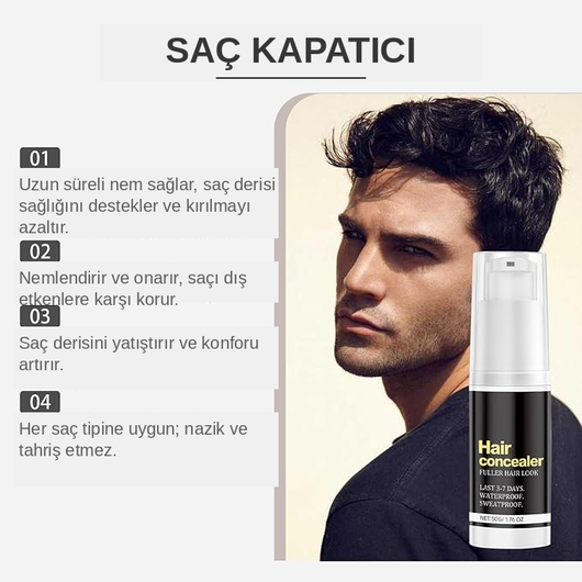 Saç Seyrelme Kapatıcı Krem – Anında Dolgun & Doğal Görünüm