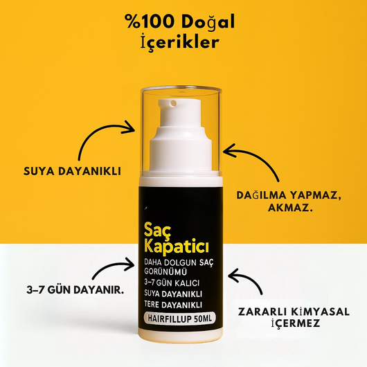 Saç Seyrelme Kapatıcı Krem – Anında Dolgun & Doğal Görünüm