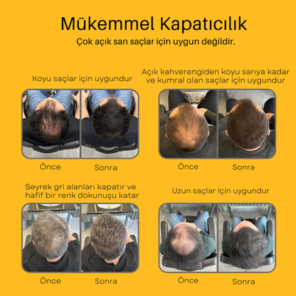 CROWNFILLER SAÇ DOLGU KAPATICI 50 ML – SUYA DAYANIKLI, 3–7 GÜN KALICILIK.