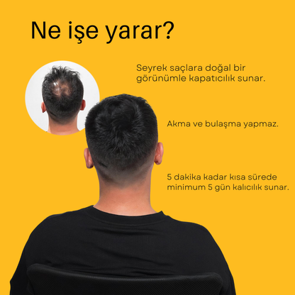 CROWNFILLER SAÇ DOLGU KAPATICI 50 ML – SUYA DAYANIKLI, 3–7 GÜN KALICILIK.